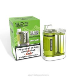 SKE Support Österreich Zitrone und Limette | SKE Crystal 4 in 1 2400 Pod-Kit 6P8H8