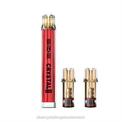 SKE Vape Kaufen Rot | SKE Crystal Plus Vape-Pod-Kit + 2 Pod 6P8H2