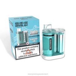 SKE Vape Österreich Blaubeerlimette | SKE Crystal 4 in 1 2400 Pod-Kit 6P8H6