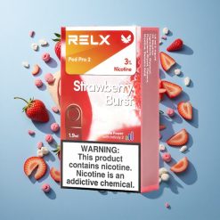 RELX Pod Pro 2 Erdbeer-Explosion mit 3% Nikotin und 600 Zügen