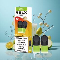 RELX Pod Pro 2 Grüner Apfel Eis mit 1,9ml Kapazität und 600 Züge