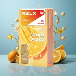 RELX Pod Pro 2 Nikotinfrei (0%) mit 600 Zügen Mango Orange