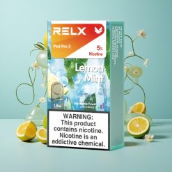 RELX Pod Pro 2 Zitronenminze mit 1,9ml Kapazität und 600 Zügen