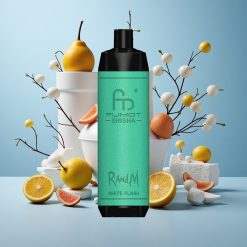 RandM Fumot Shisha 10000 Züge Einweg-Vape Weiß Blitz