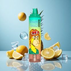 RandM Fumot Tornado 15000 Züge Einweg-Vape Ananas-Eis mit 25ml Flüssigkeit und Mesh Coil