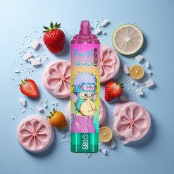 RandM Fumot Tornado 15000 Züge Einweg-Vape Gefrorene Erdbeere mit 25ml Flüssigkeitskapazität