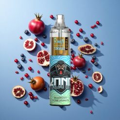 RandM Fumot Tornado 7000 Wegwerf-Vape Blaubeere Granatapfel mit 850 MAH Akku und Mesh Coil