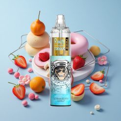 RandM Fumot Tornado 7000 Züge Wiederaufladbare E-Zigarette Erdbeer-Donut