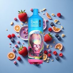 RandM Fumot Tornado 9000 Züge & 18 mL E-Liquid Blaubeere-Saure Himbeere