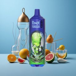 RandM Fumot Tornado 9000 Züge Einweg-Vape Herr Blau mit Mesh Coil