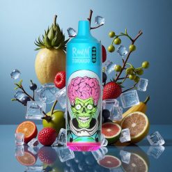 RandM Fumot Tornado 9000 Züge Einweg-Vape Schwarz Drachen Eis