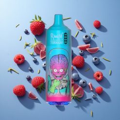 RandM Fumot Tornado 9000 Züge Mesh Coil Einweg-Vape Blaubeere Himbeere