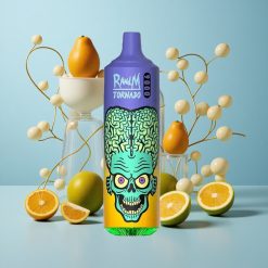 RandM Fumot Tornado 9000 Züge mit Mesh Coil und Erdbeermango