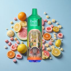 RandM Fumot Tornado 9000 Züge und Regenbogenbonbon Geschmack