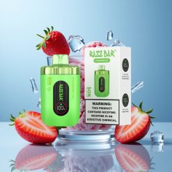 Razz Bar 50K Züge Einweg-Vape – 50000 Züge & Erdbeer-Eis
