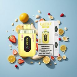 Razz Bar 50K Züge Einweg-Vape Erdbeere Banane mit 650-mAh-Akku