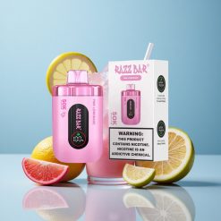 Razz Bar 50K Züge Einweg-Vape Typ-C Aufladbar & Pinklimonade