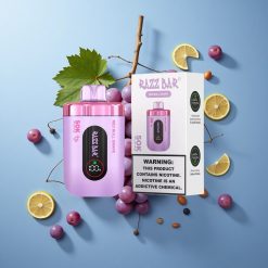 Razz Bar 50K Züge Einweg-Vape mit 1,0 Ohm Mesh Coil und Red Bull Traube